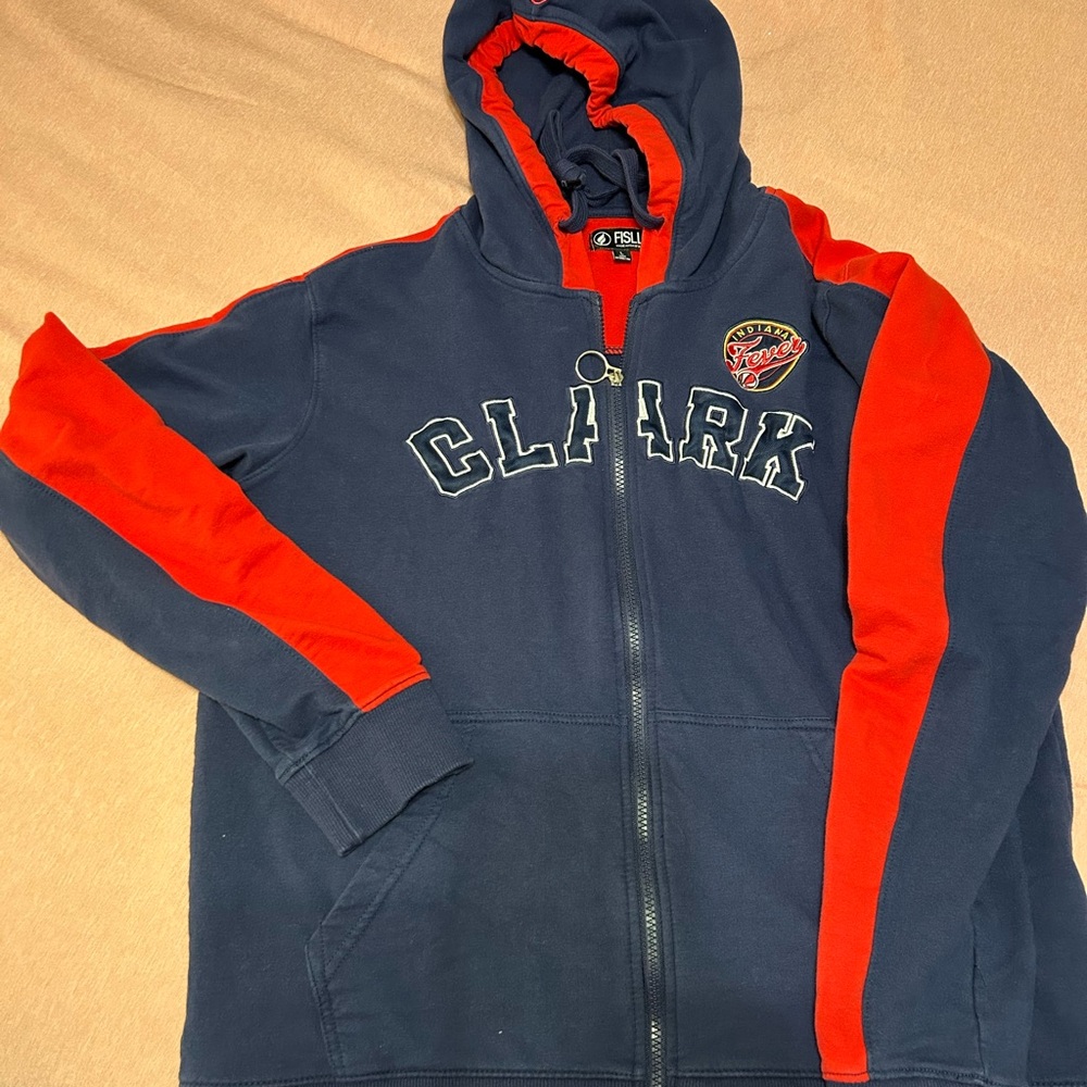 Clarks Navy and Red Hoodie